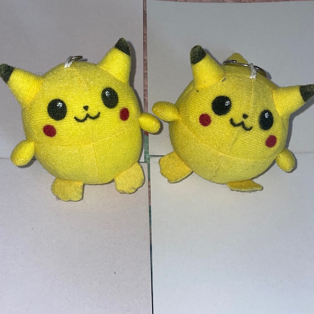 Pokemon Pikachu plush Keychains - Yellow and Black